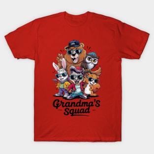 Grandma's Cool Crew - Family Fun with Flair T-Shirt